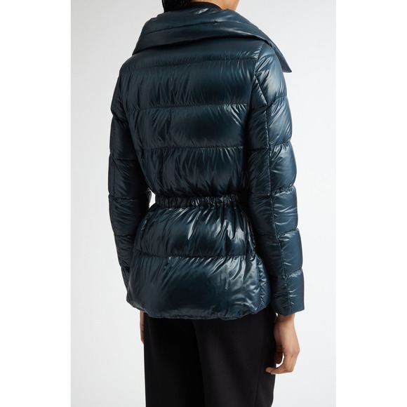 NEW Herno Shiny Puffer Coat in Jade Green $695 - Women's Size IT 46 / US 10 - Picture 11 of 16